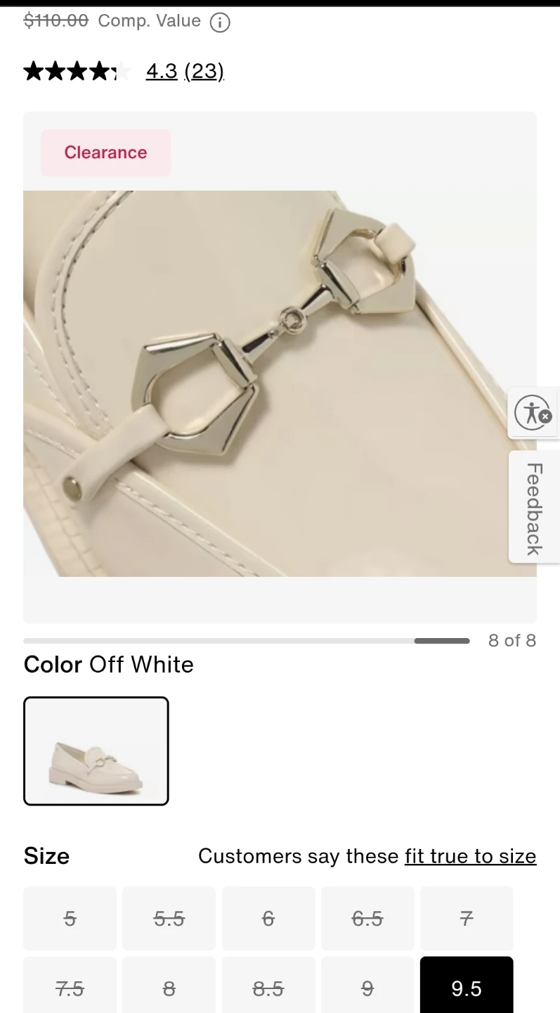 Vince Camuto Off White Patent Loafers - photo 3
