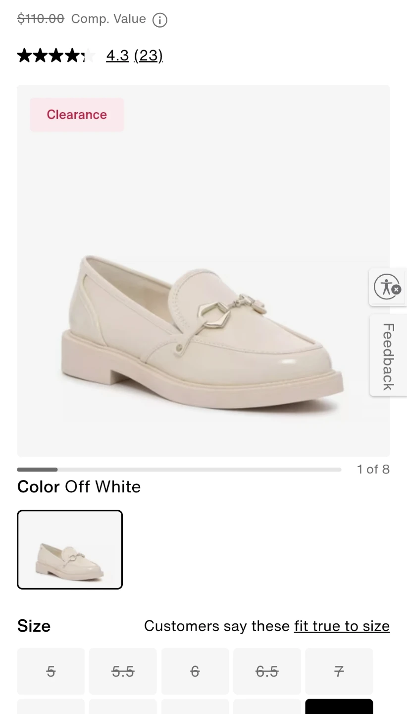 Vince Camuto Off White Patent Loafers - photo 4