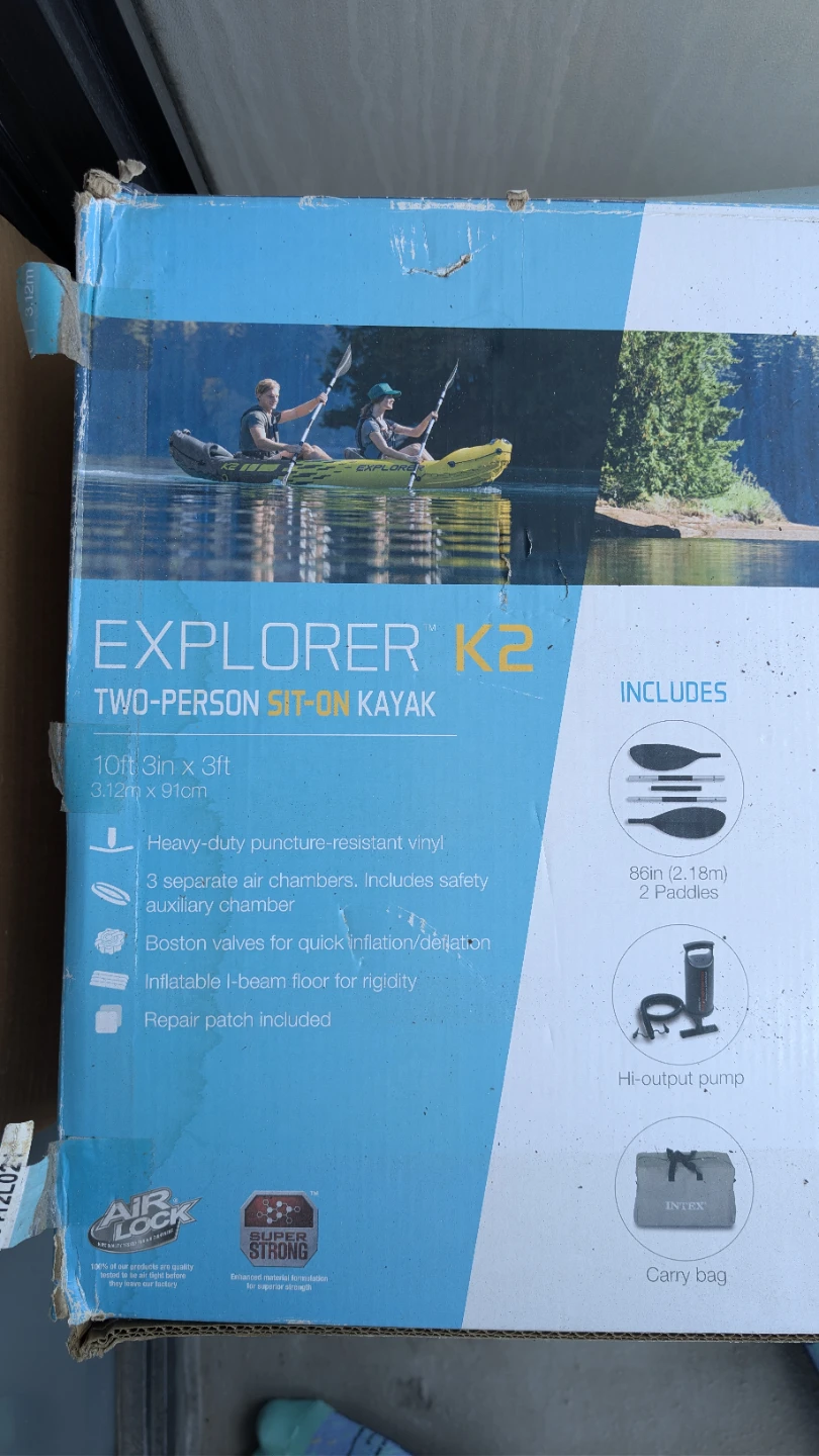 Intex Explorer K2 Two-Person Sit-On Kayak - photo 3