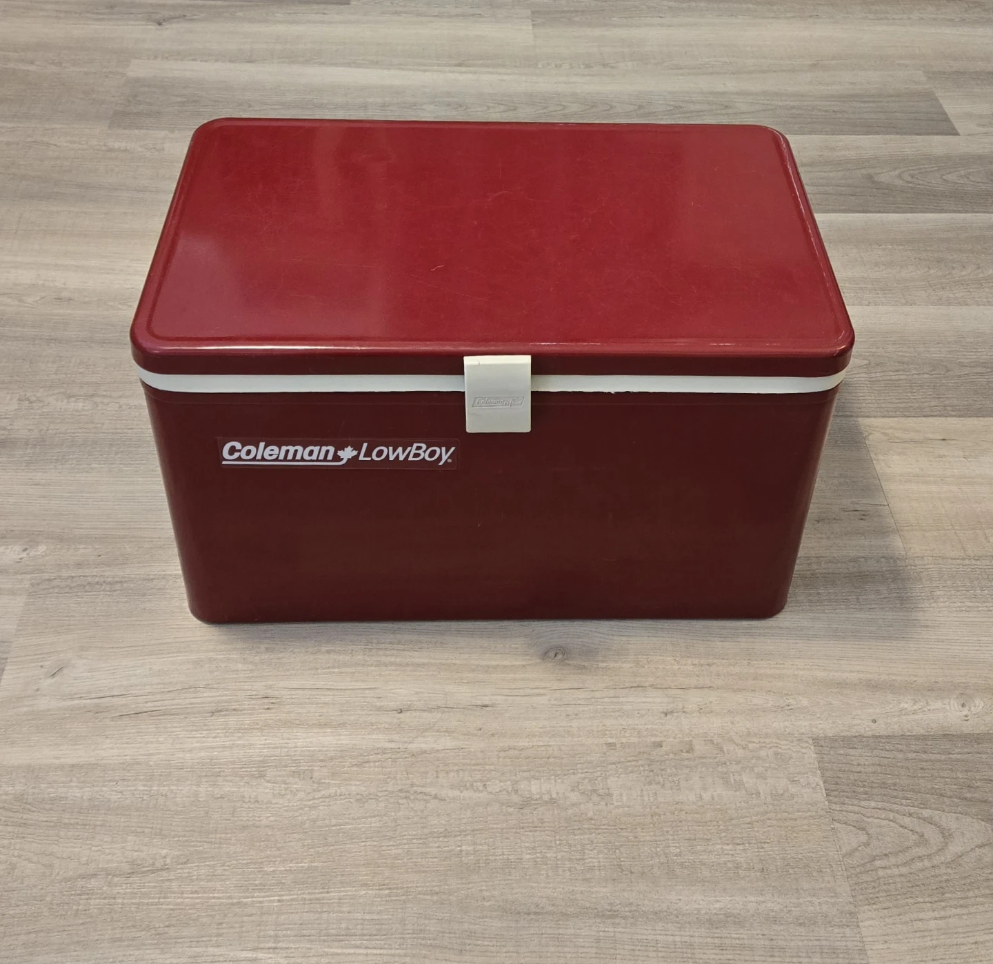 Vintage 70s Coleman "LowBoy" Cooler Red