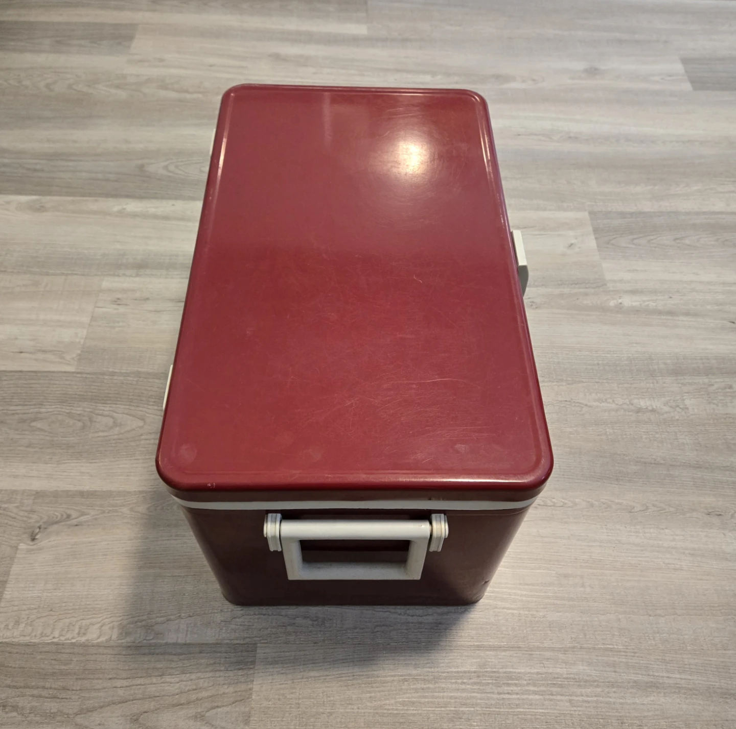 Vintage 70s Coleman "LowBoy" Cooler Red - photo 3