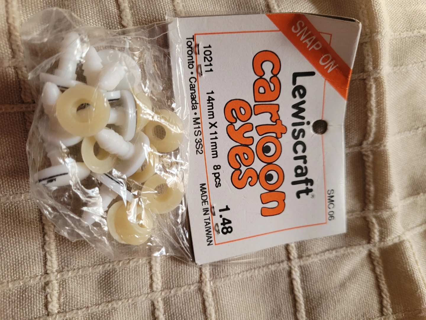Lewiscraft Cartoon Eyes - 14mm x 11mm (8 pcs) - photo 2