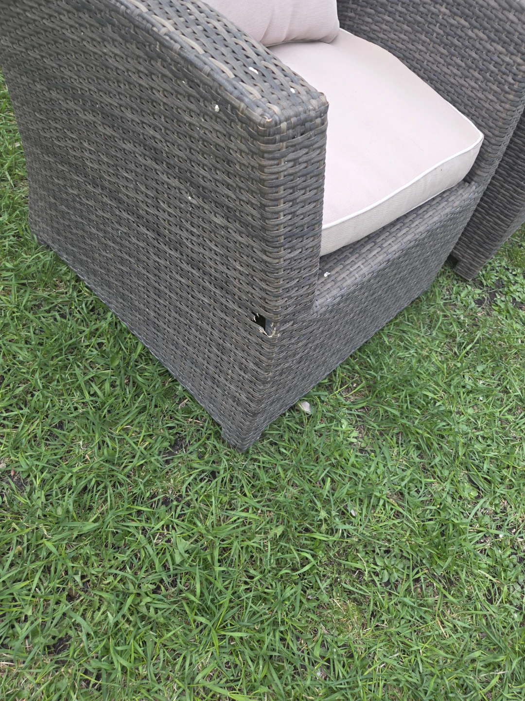 Wicker Patio Set - Loveseat and Chair with Cushions - photo 3
