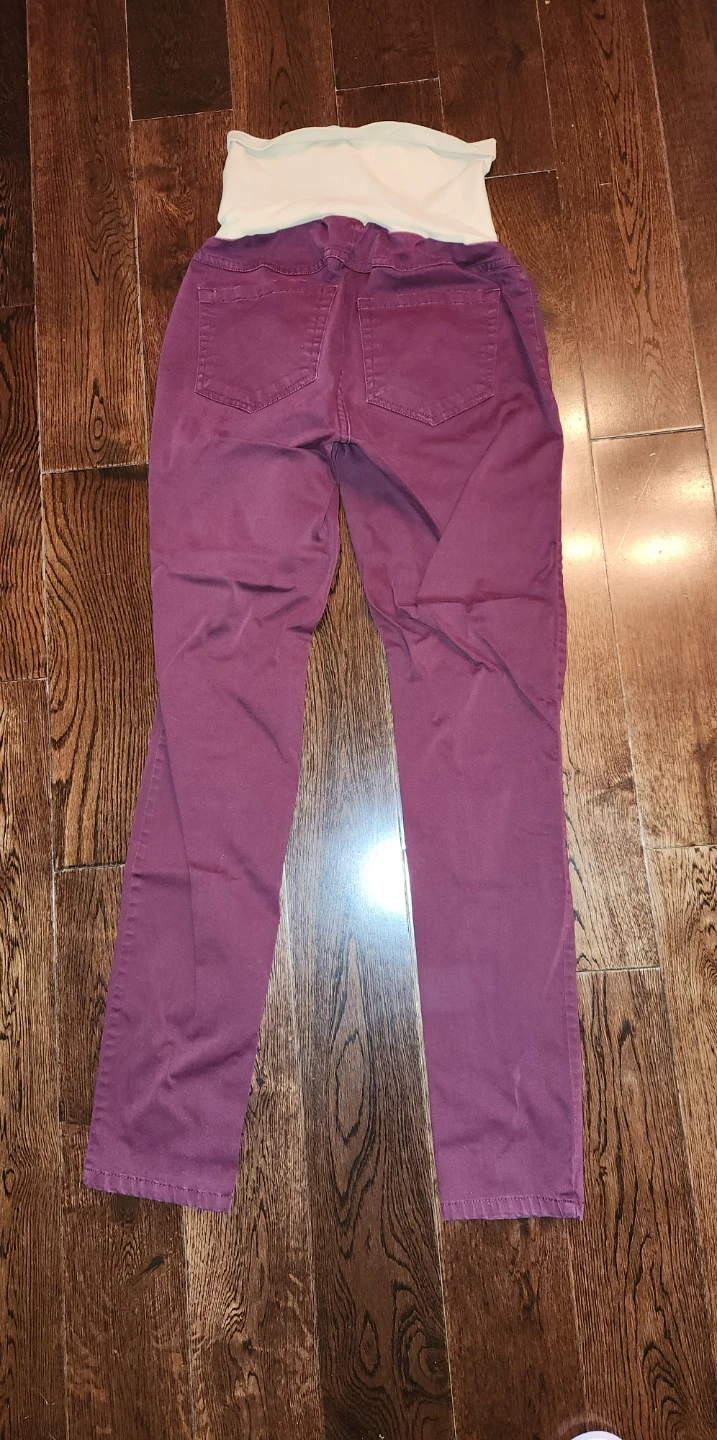 Motherhood Maternity Burgundy Pants Size S - photo 3