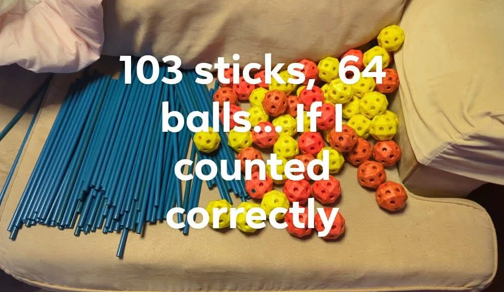 Balls with sticks - photo 2