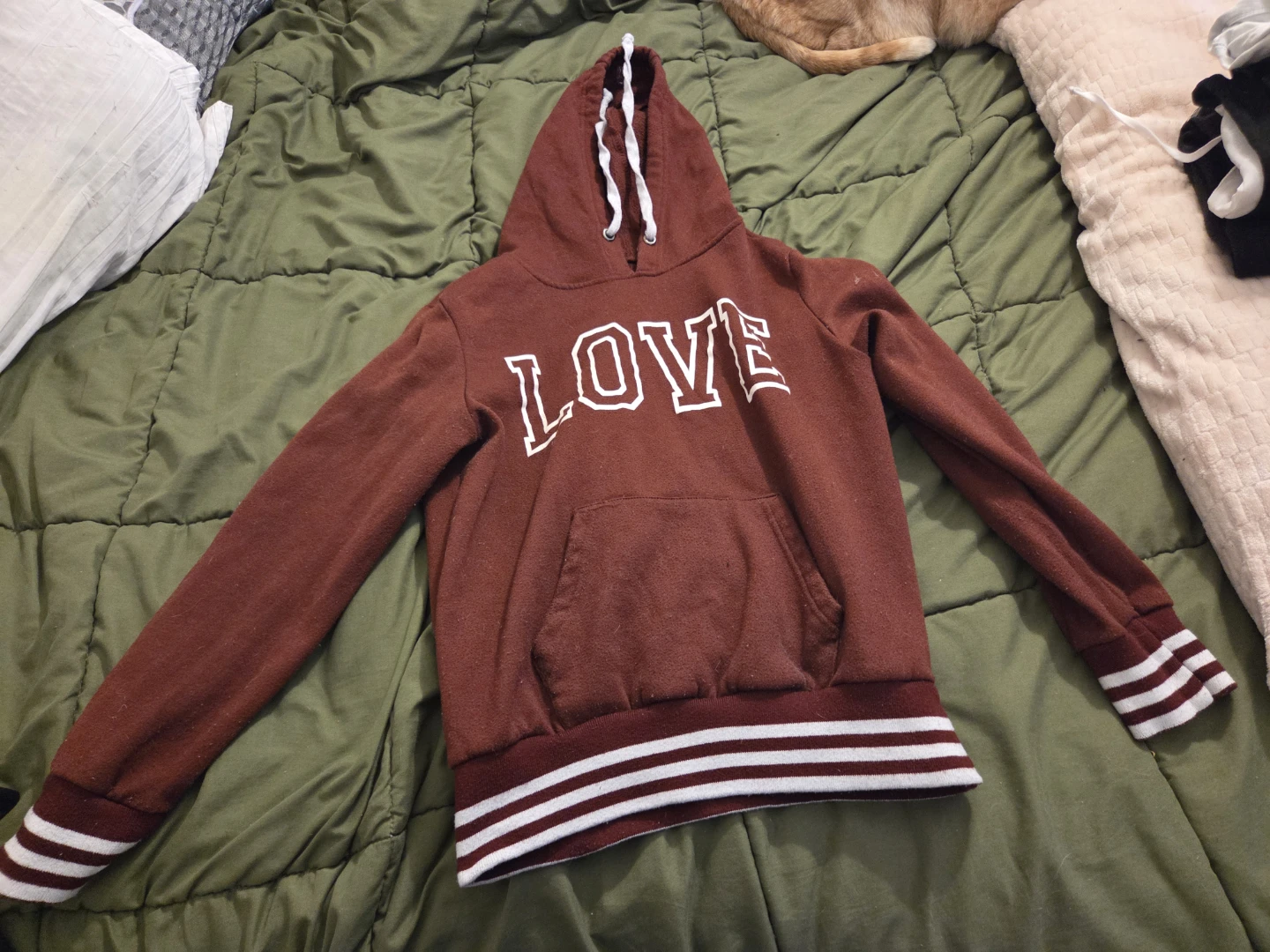 Maroon 'LOVE' Hoodie