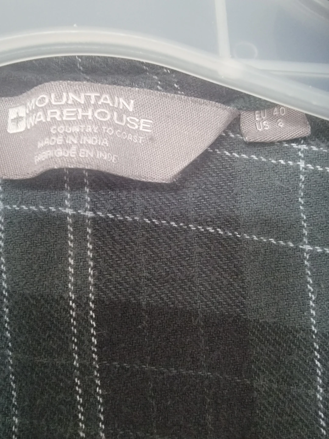 Mountain Warehouse Plaid Flannel Shirt - Grey/Green - Size S - photo 2