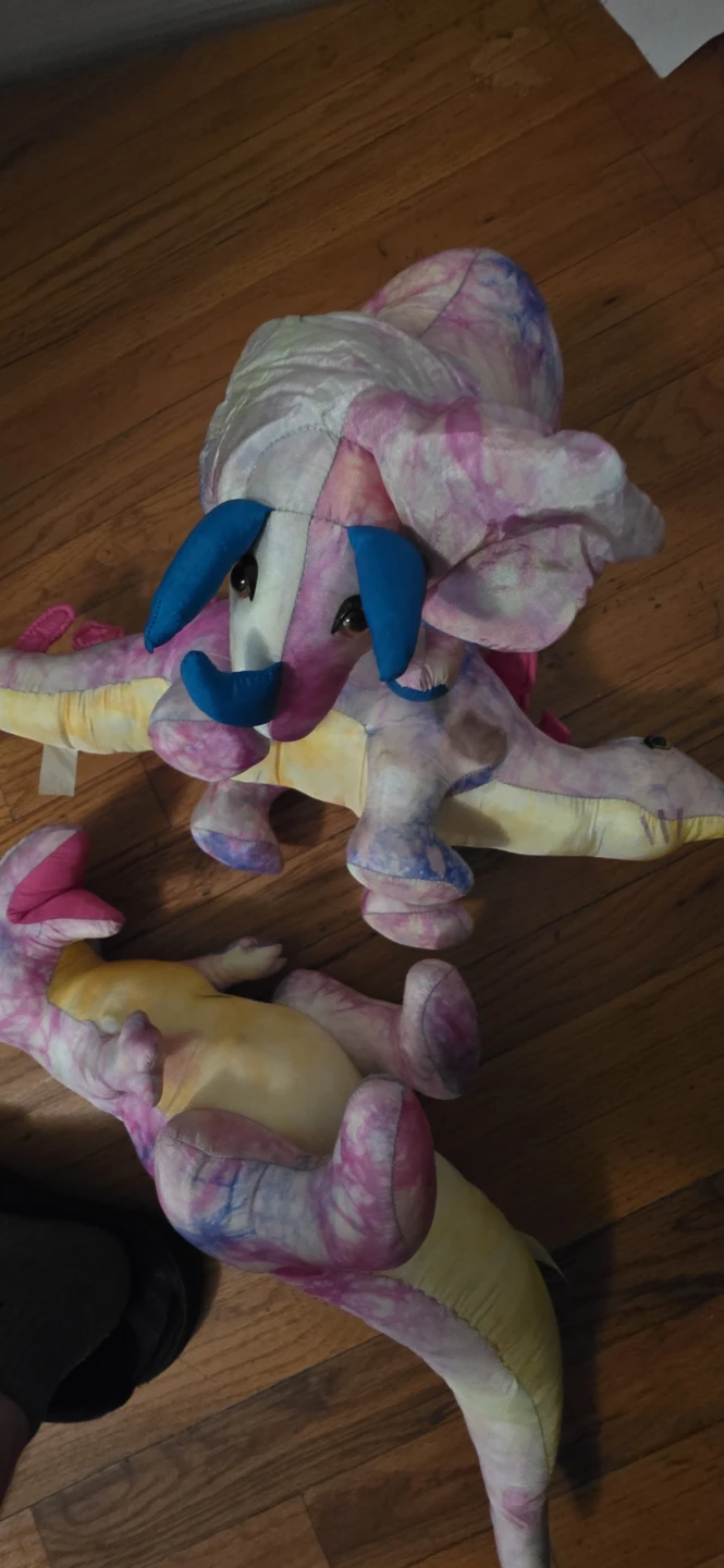 Tie-Dye Dinosaur Plush Toys
