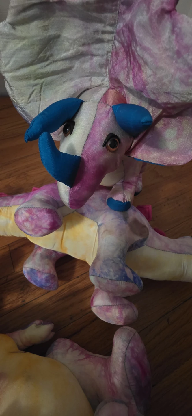 Tie-Dye Dinosaur Plush Toys - photo 4