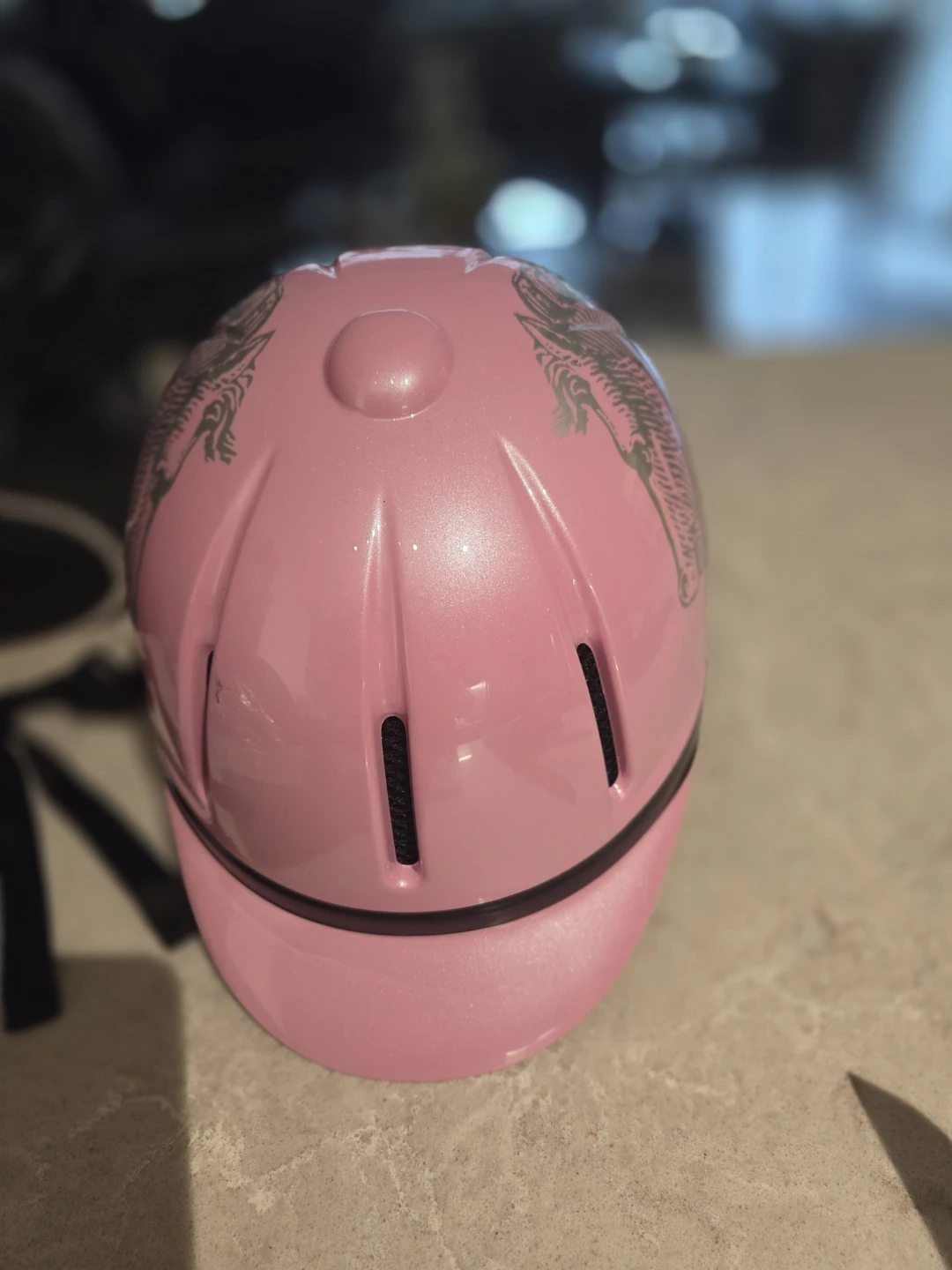 Troxel Pink Horse Riding Helmet with Gloves Size Medium - photo 3