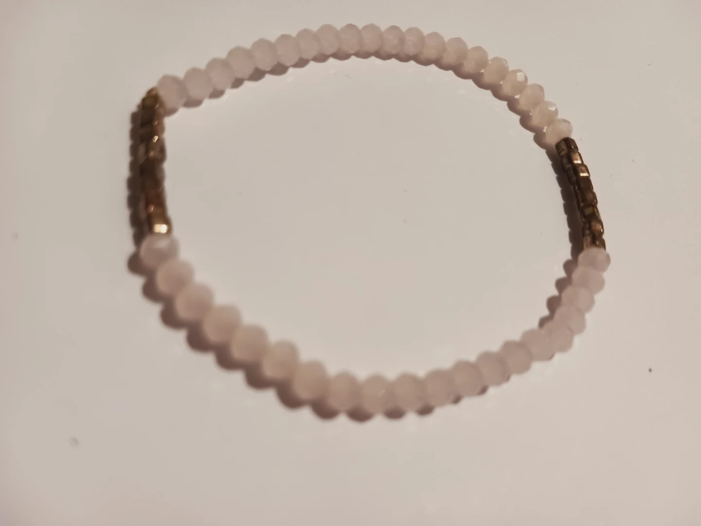 Rose quartz stones beaded bracelet