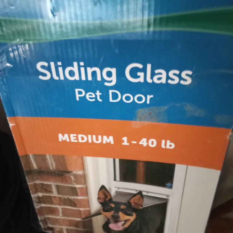 Sliding Glass Pet Door - Medium 1-40 lb