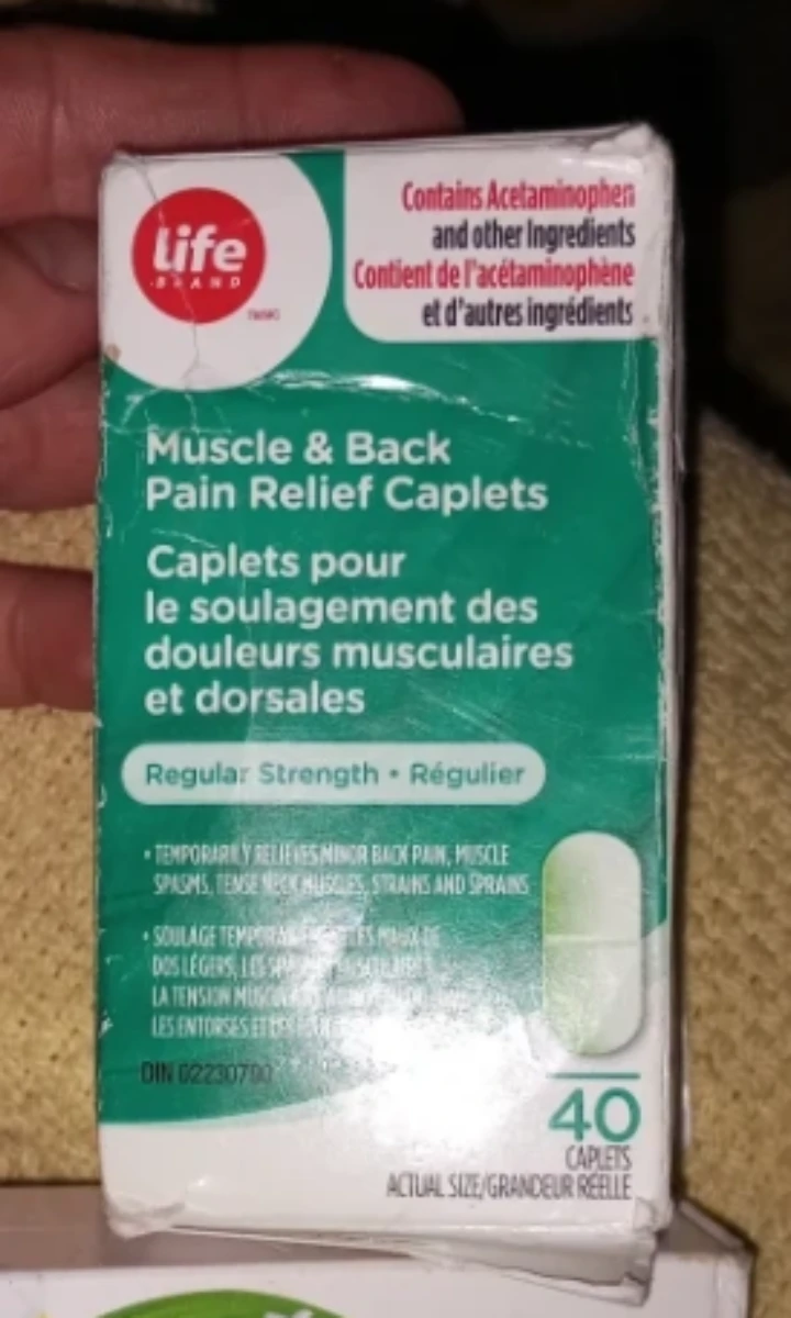 Life Brand Muscle & Back Pain Relief Caplets (40 ct)