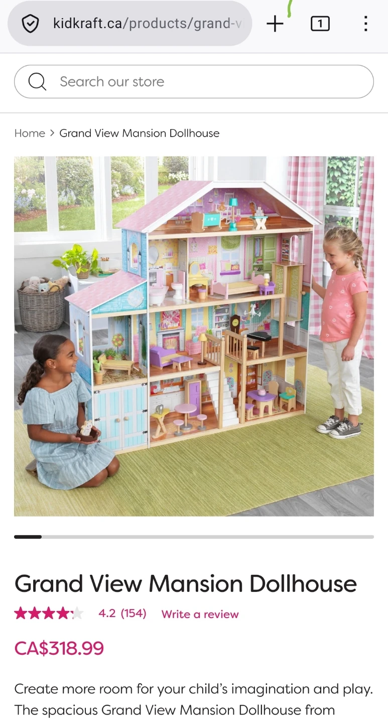 KidKraft Wooden Dollhouse with Accessories - photo 3