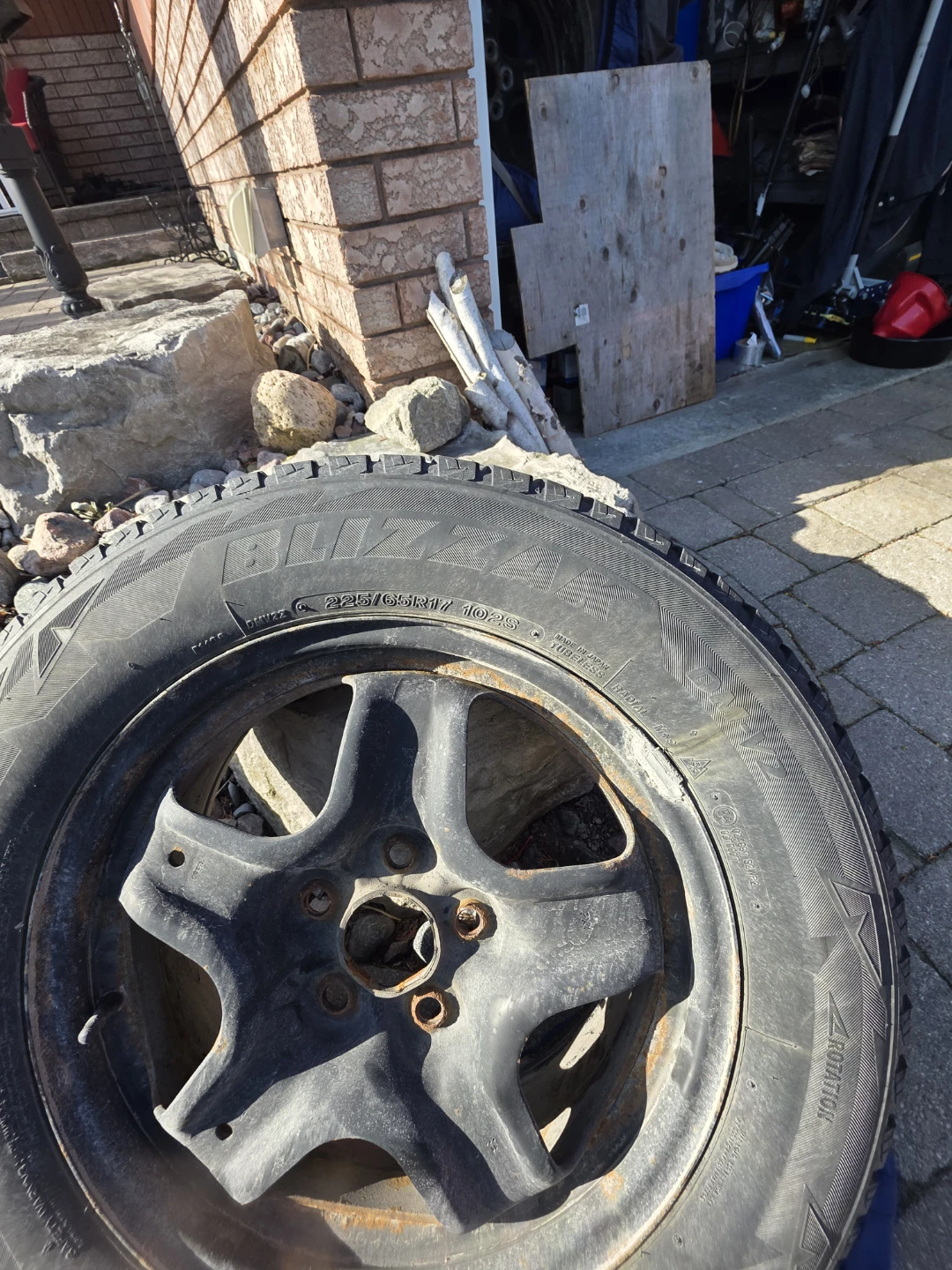 Blizzak Winter Tire on Rim - photo 2
