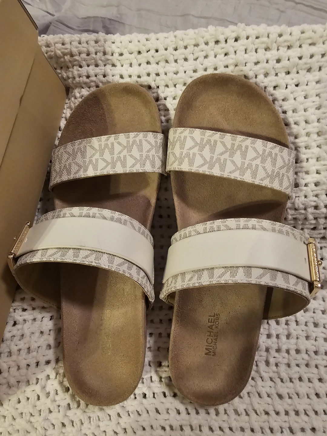 Michael Kors MYLAH SANDAL US 8M Vanilla