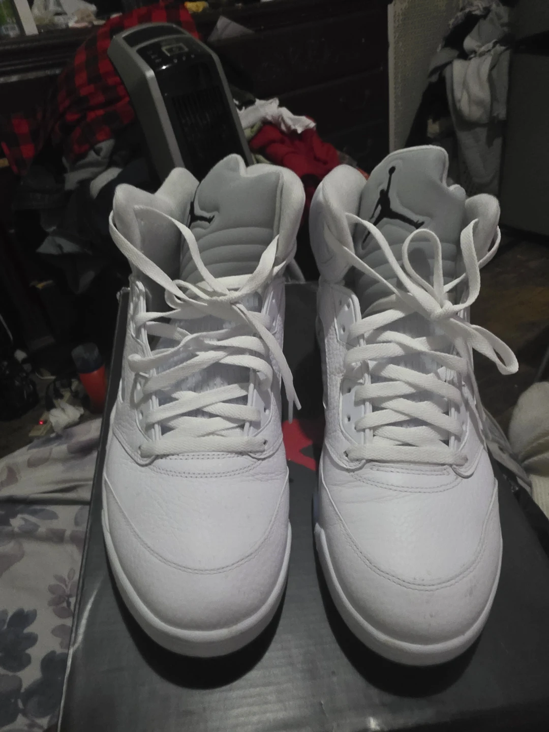 Nike Air Jordan 5 Retro White Sneakers - photo 2