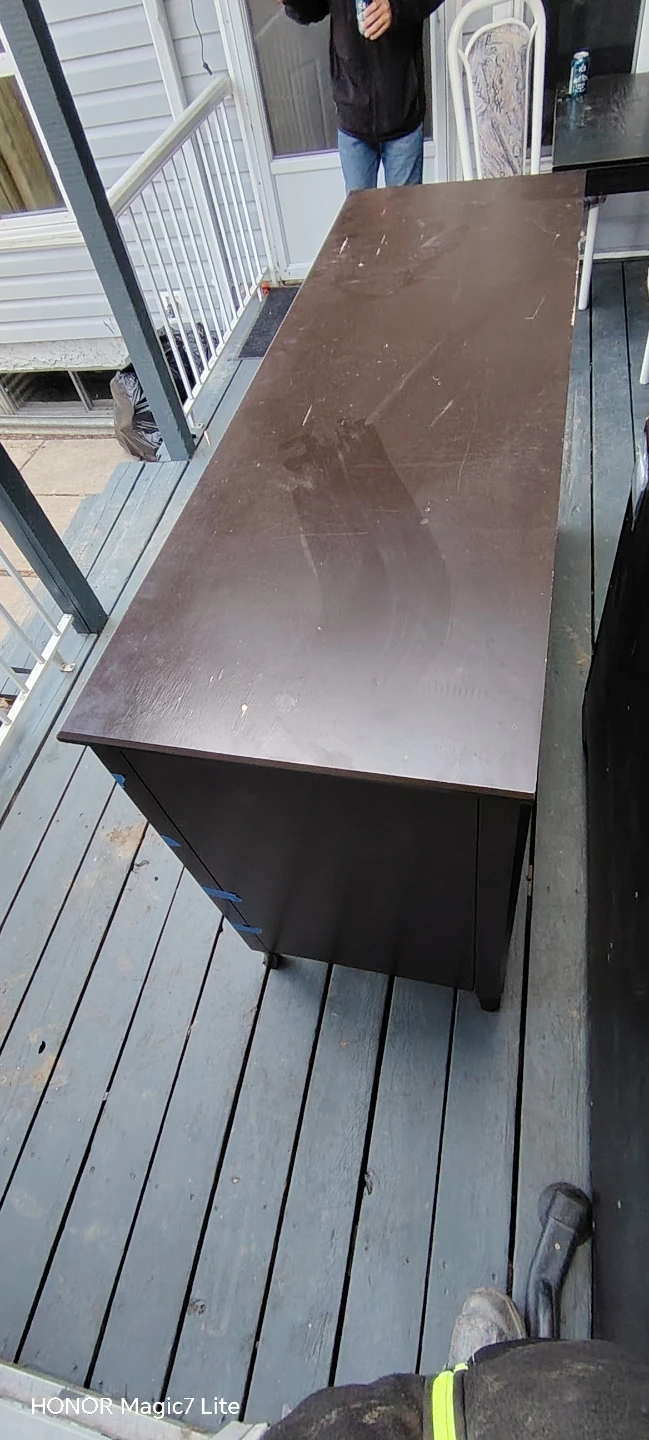 Semi solid wood Dresser Dark Brown 12-Drawer - photo 2