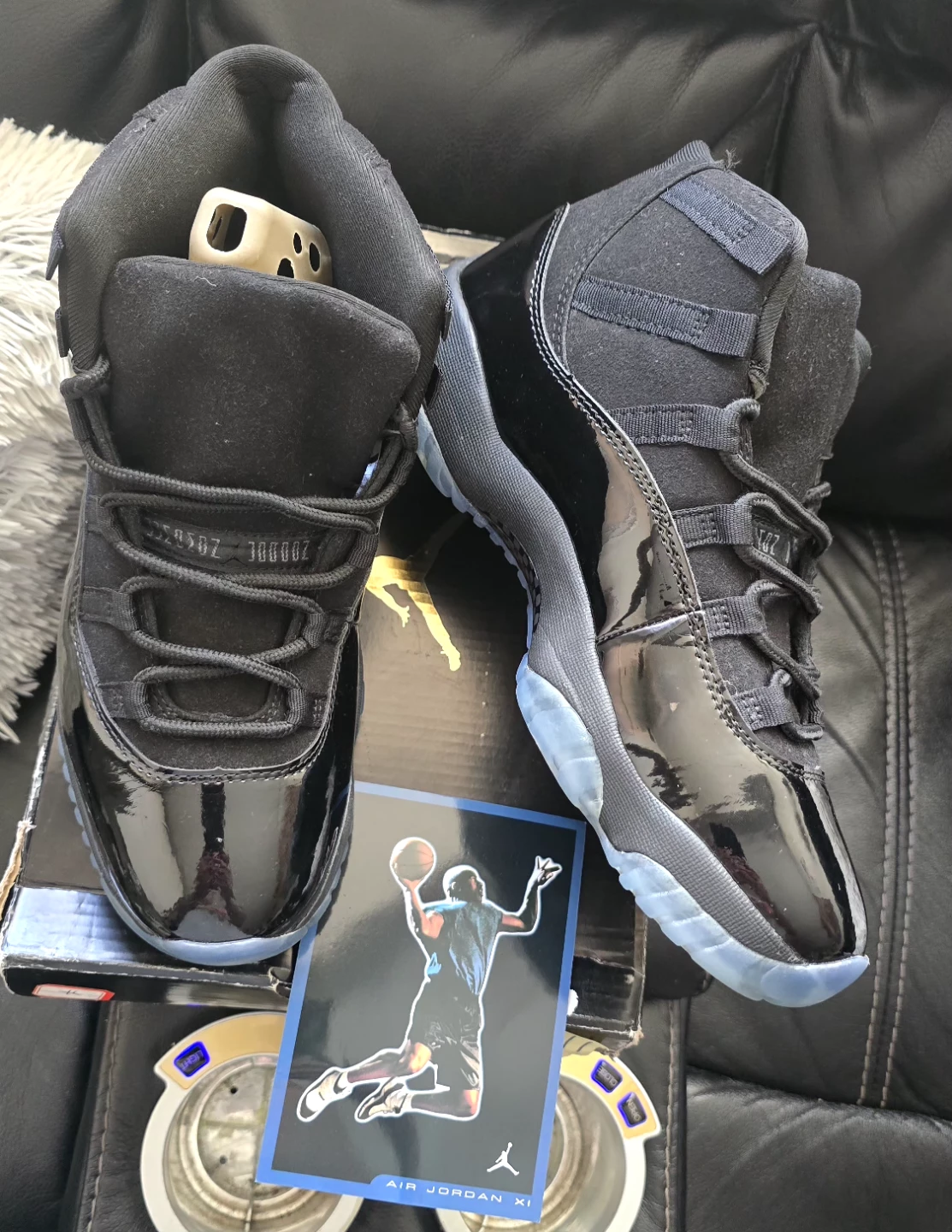 Brand new Jordan 11 Gama Glossy Black Blue sole sale - photo 4