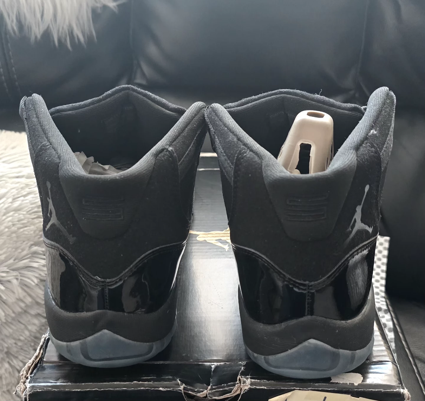 Brand new Jordan 11 Gama Glossy Black Blue sole sale - photo 5