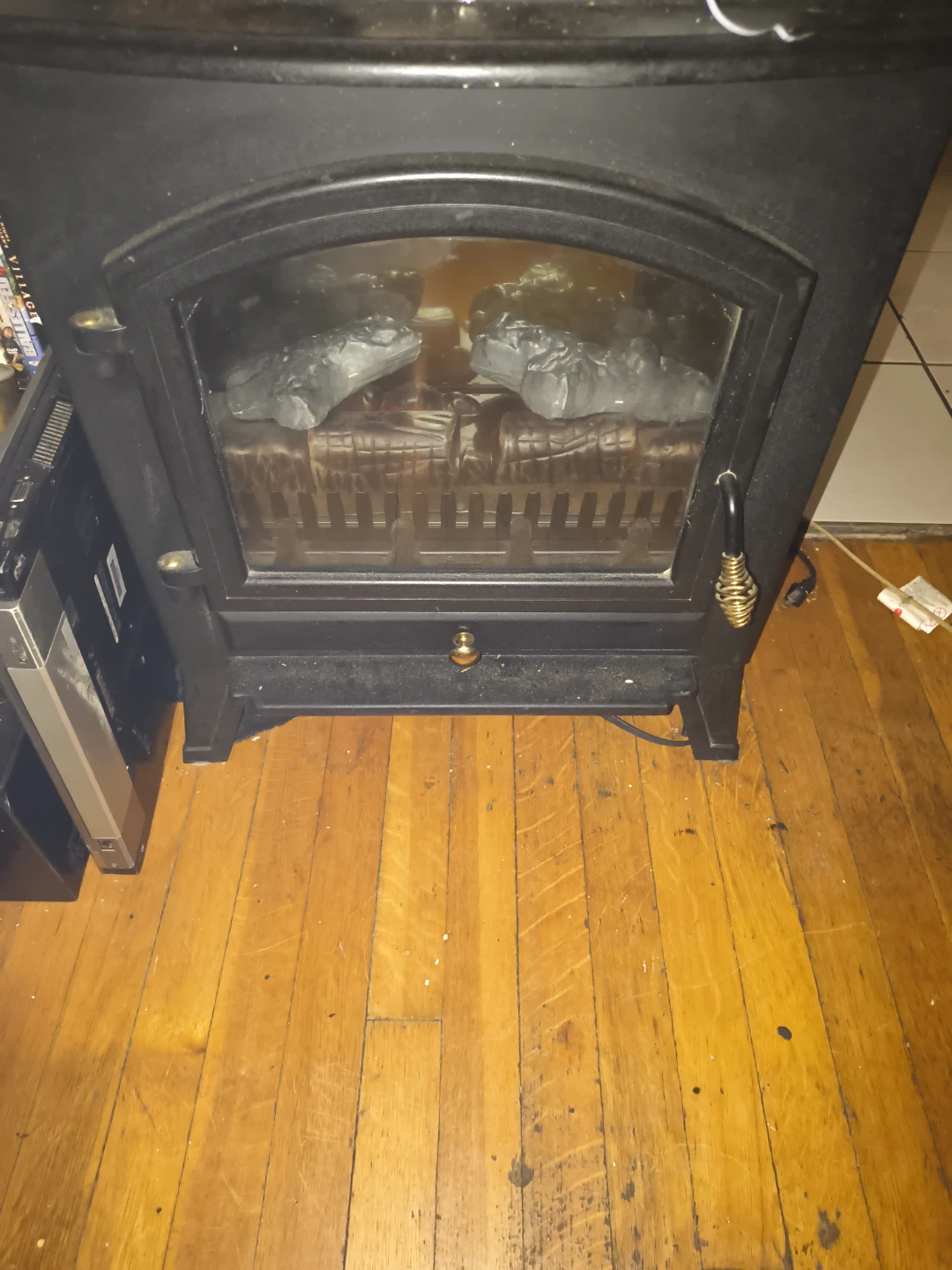 Black Electric Fireplace Insert