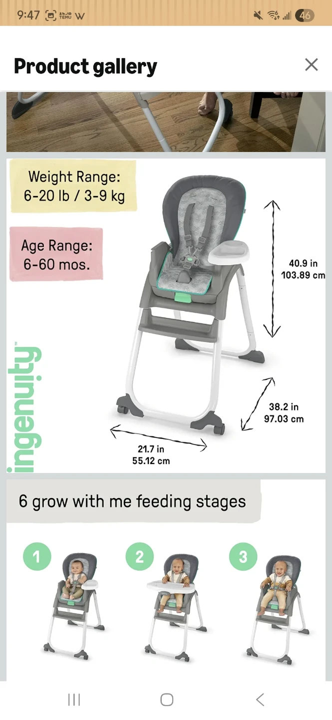 High chair ingenuity - photo 5