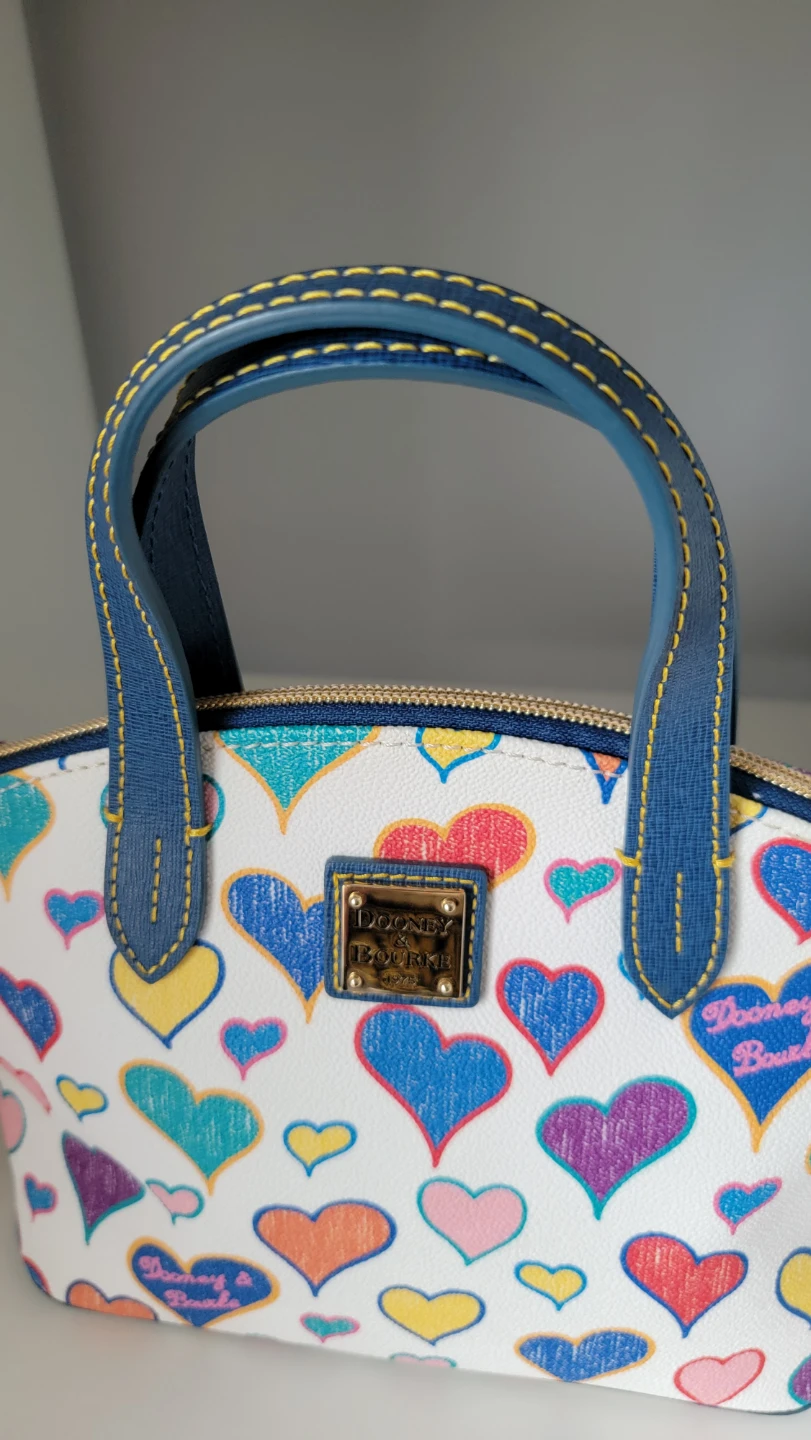 Dooney & Bourke White Hearts Satchel Bag - photo 3