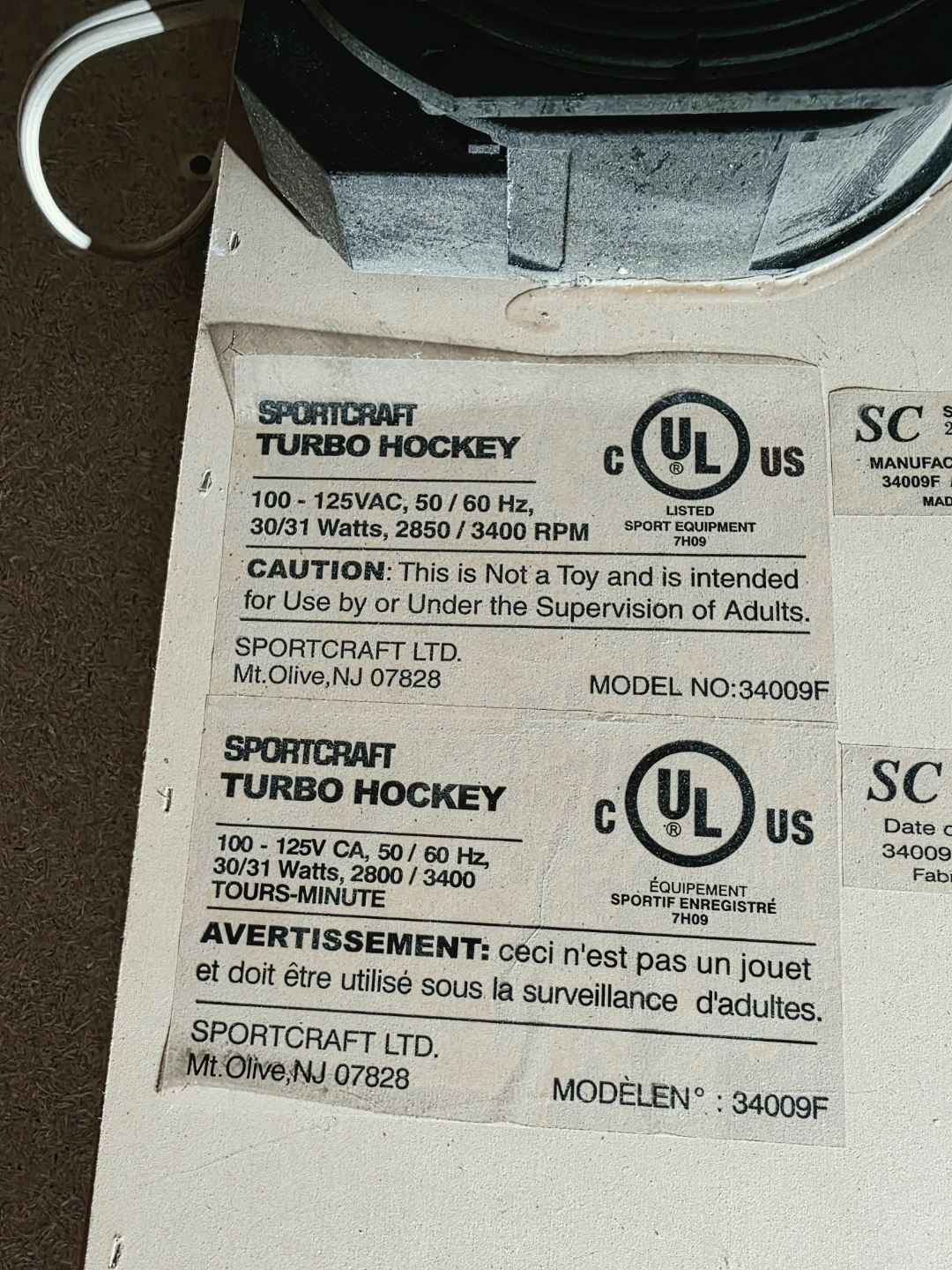 Sportcraft Turbo Hockey Air Hockey Table - photo 5