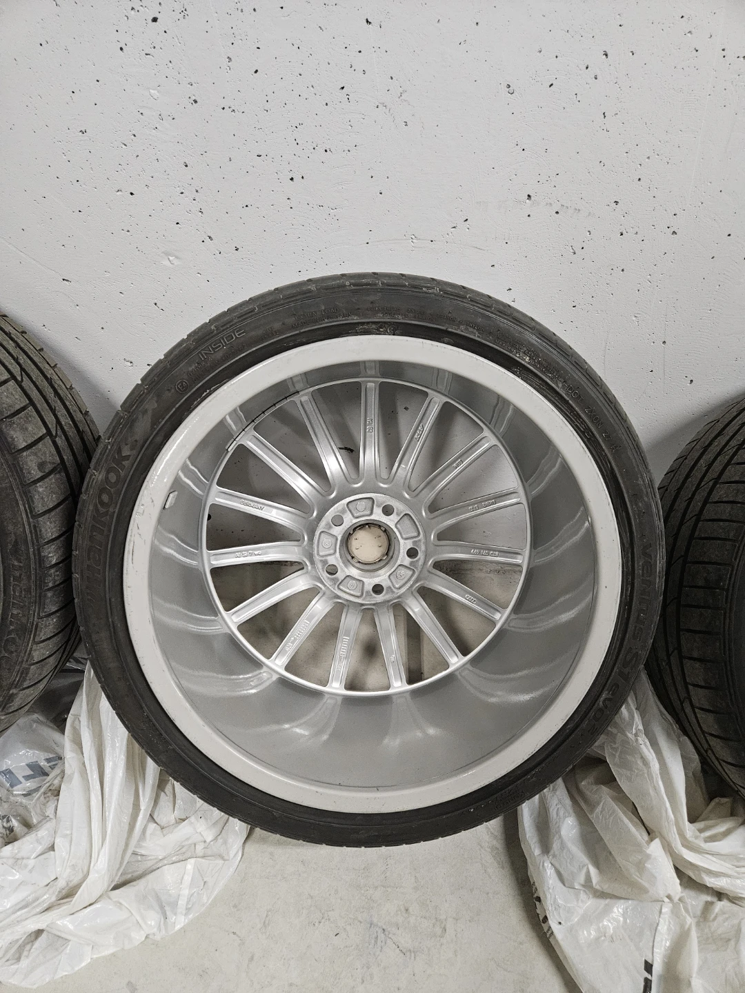 Set of 4 19" Audi Alloy Wheels with Hankook Tires - photo 3