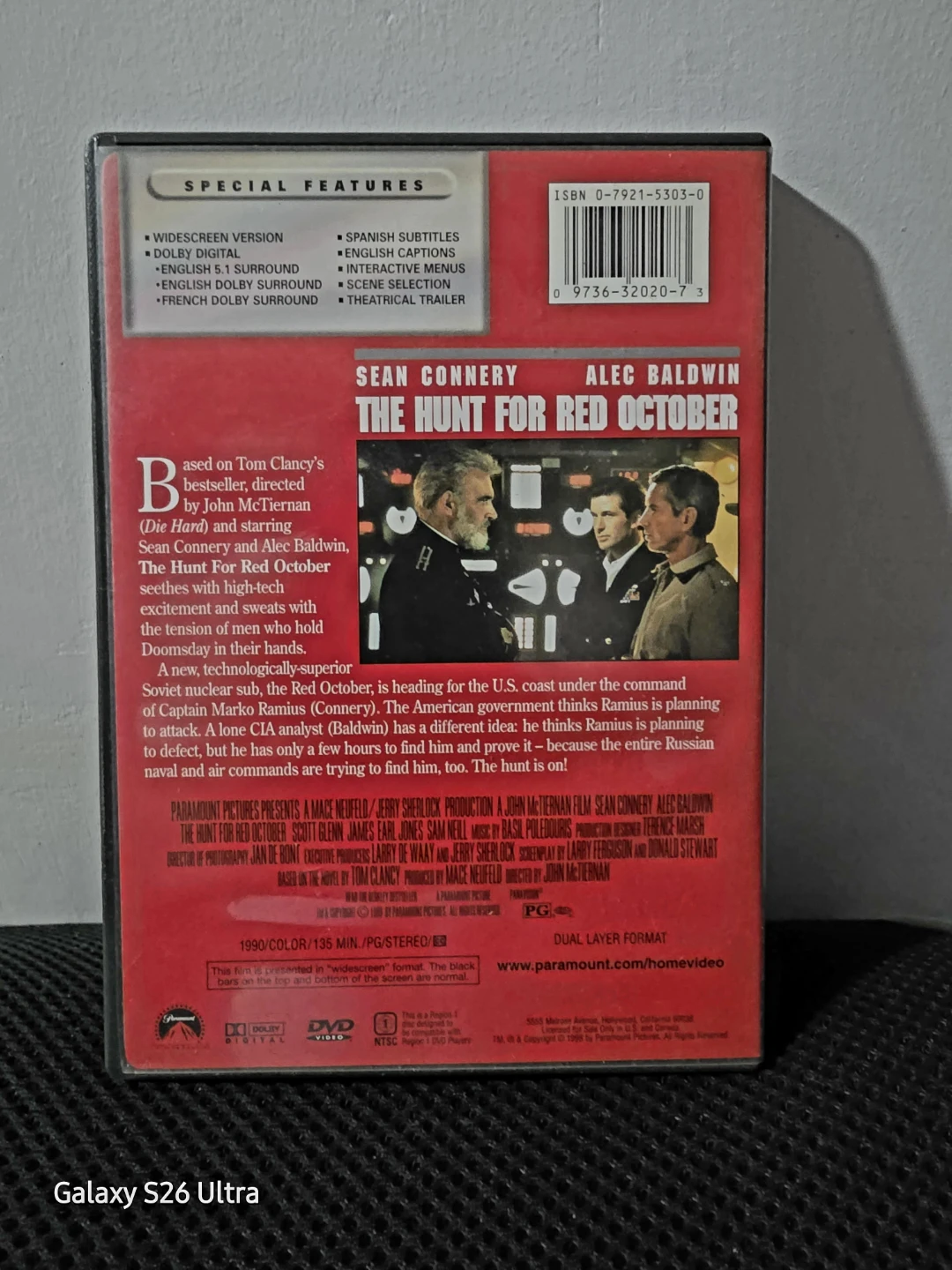 The Hunt for Red October [DVD] Sean Connery Alec Baldwin - photo 4