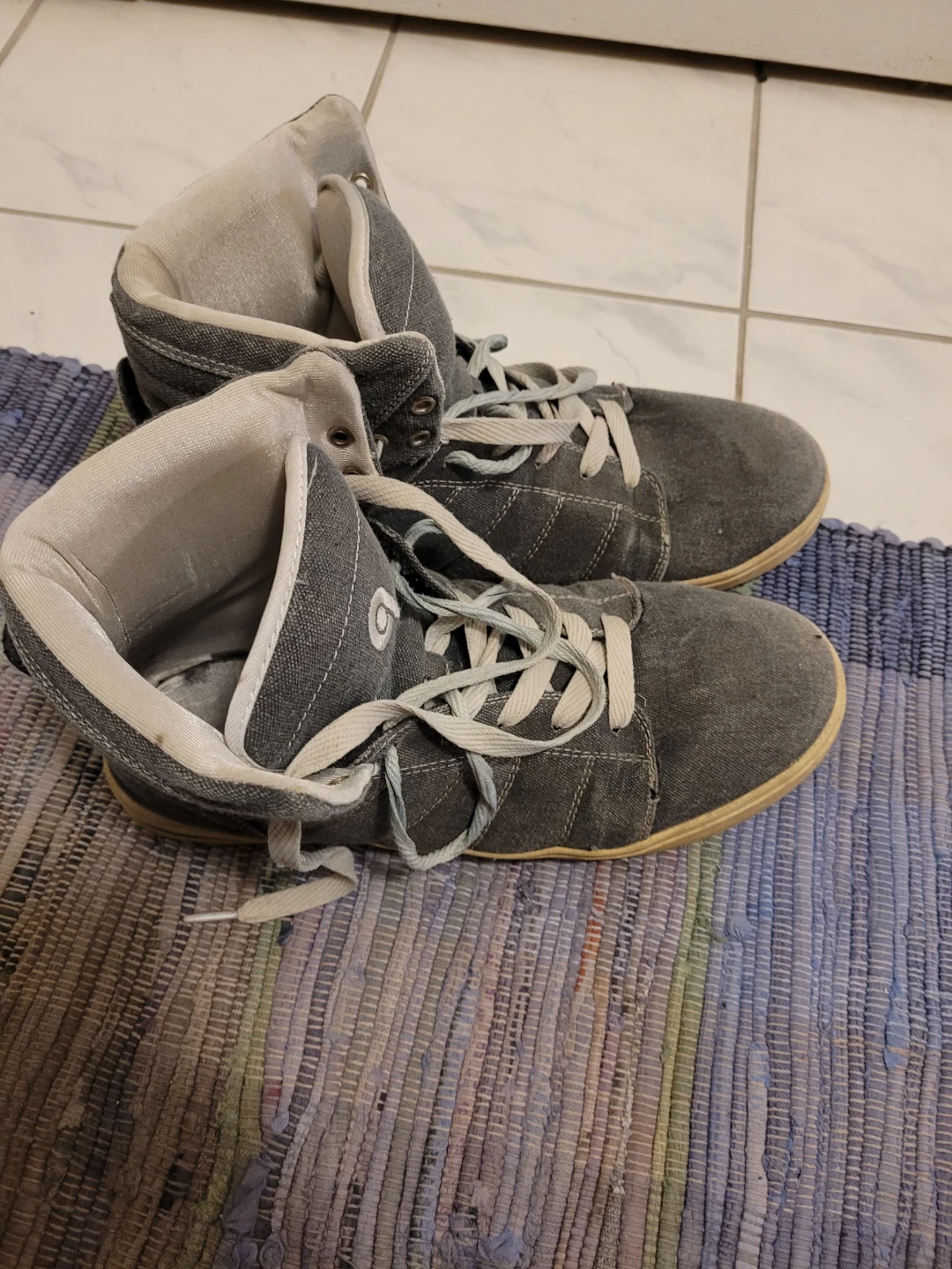 Gray SLYMZ High-Top Sneakers Size 11 - photo 2