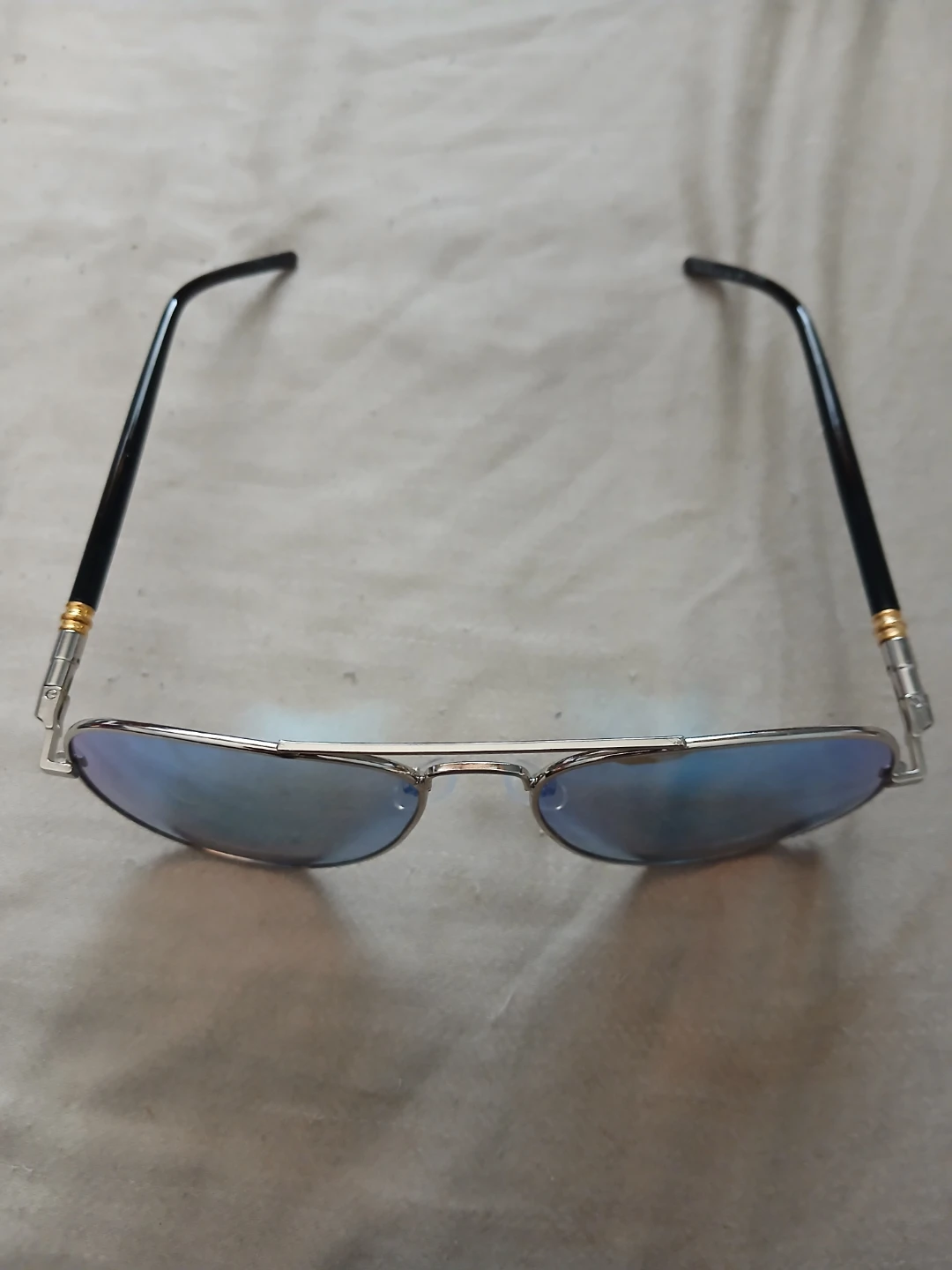 Mirror Blue Coloured Anti-Glare Aviator Sunglasses - photo 3