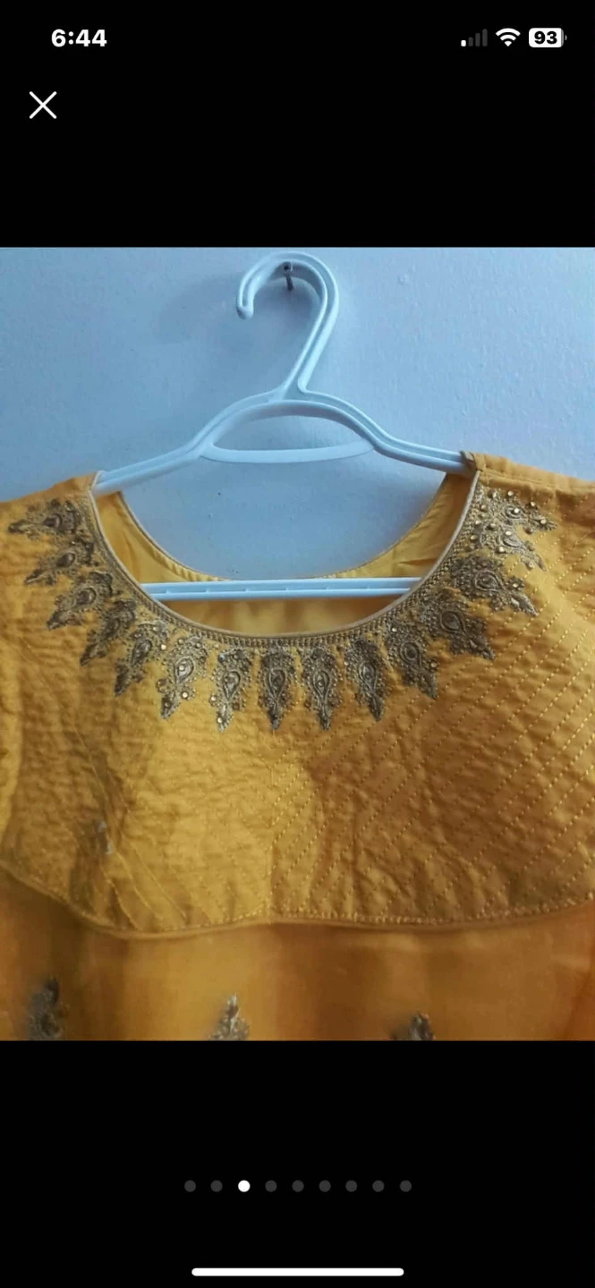 Yellow Embellished Maxi Dress - photo 3