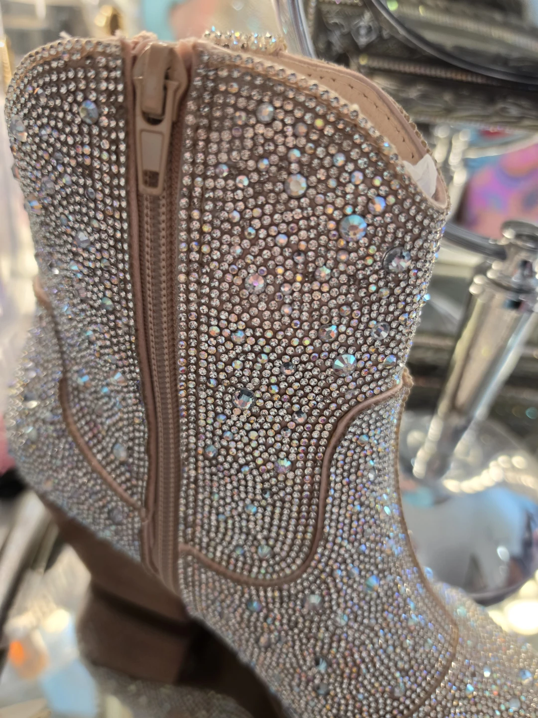 NIB AB Crystal  Cowboy Boots custom made  women's size 6 - photo 4
