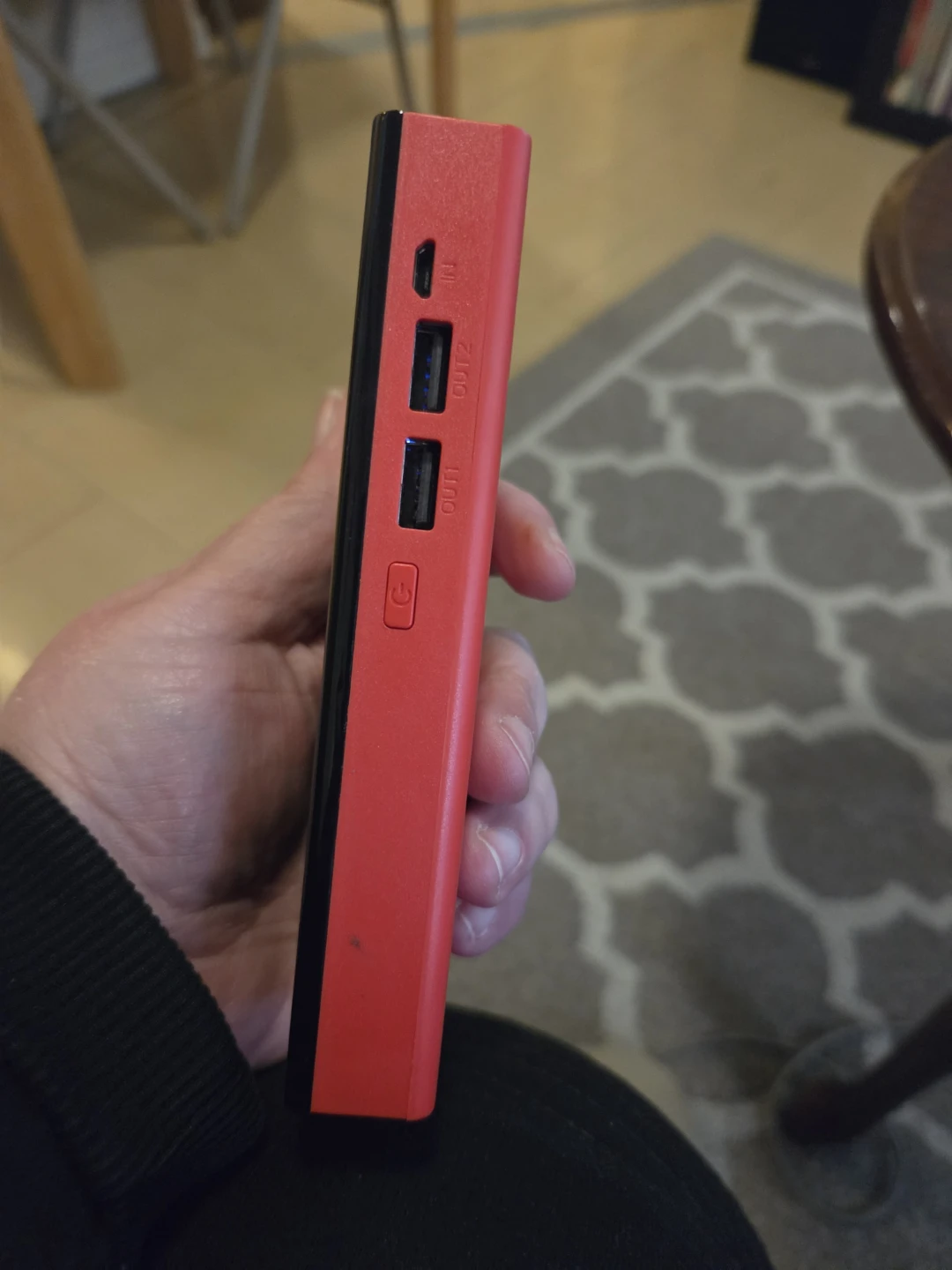 Red Power Bank with Digital Display - photo 2