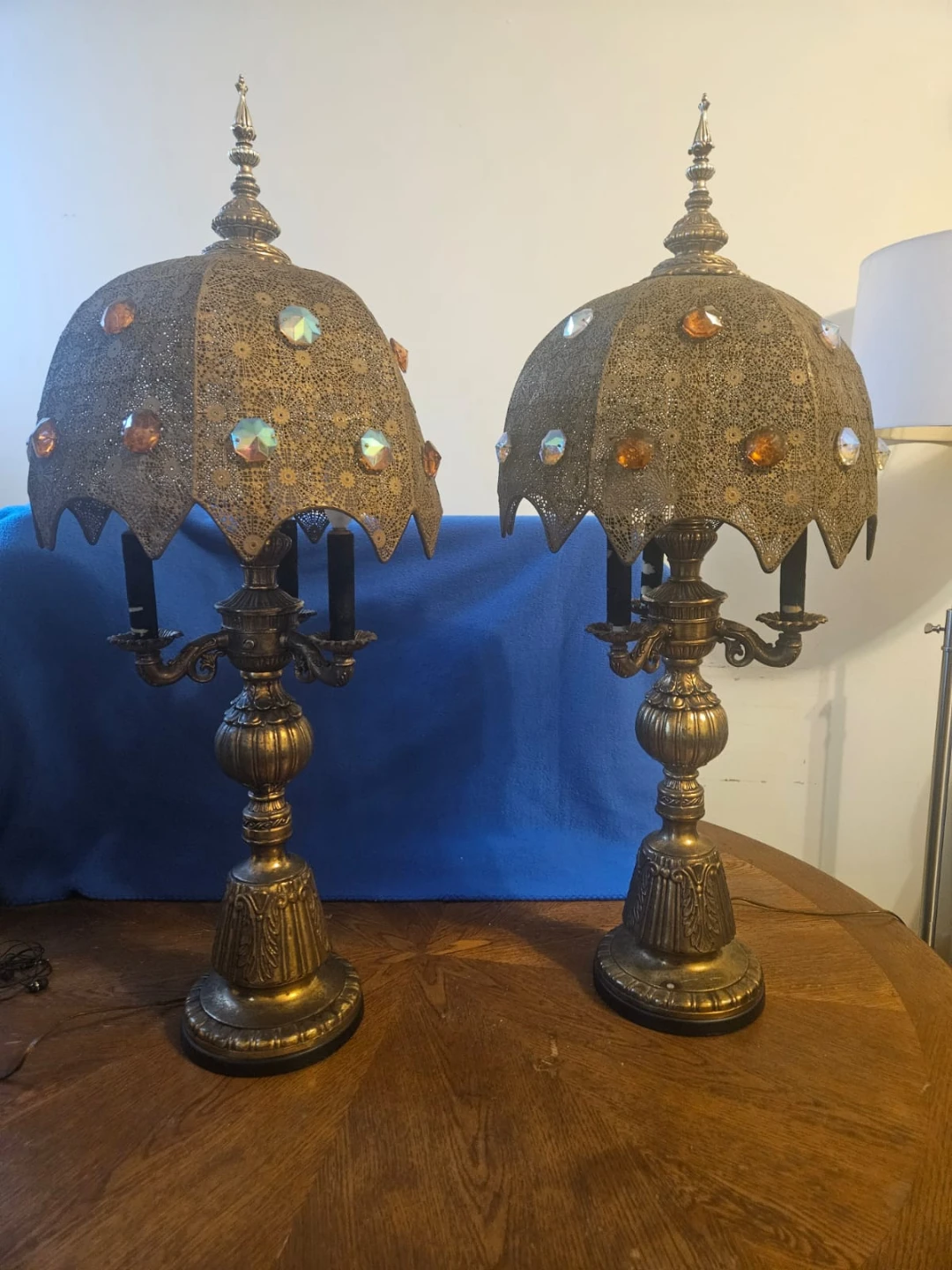 Vintage Ornate Table Lamps Set of 2 - photo 2
