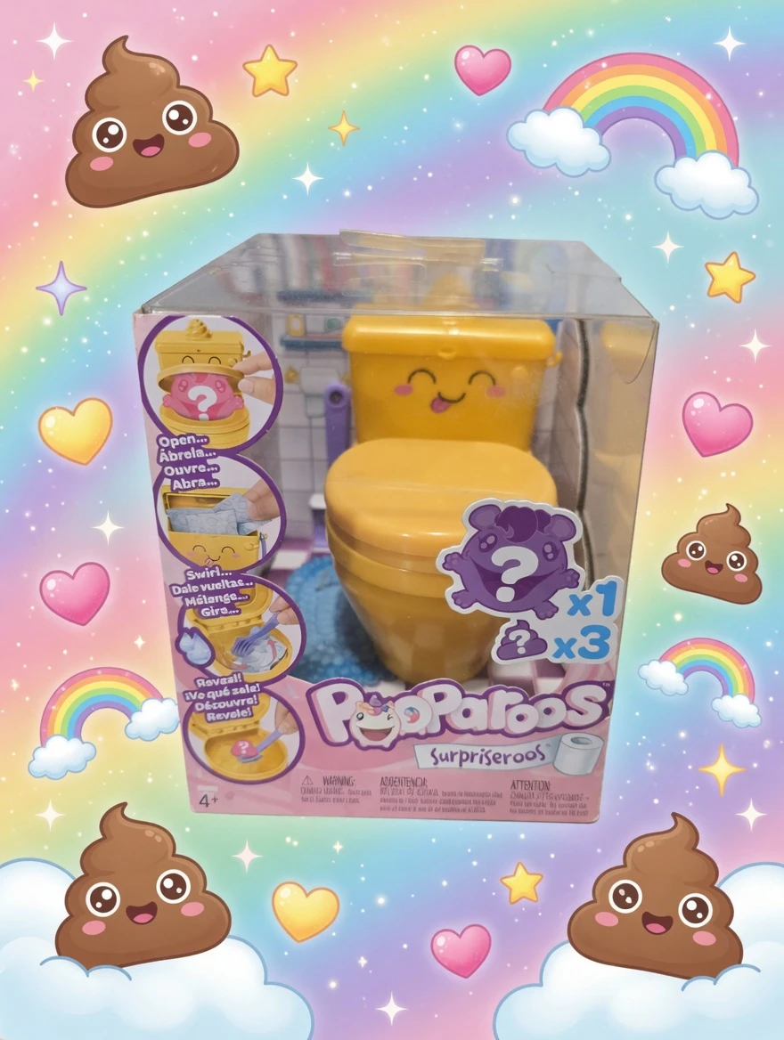 NEW Sealed Pooparoos Surpriseroos RARE GOLD Toilet Surprise Toy