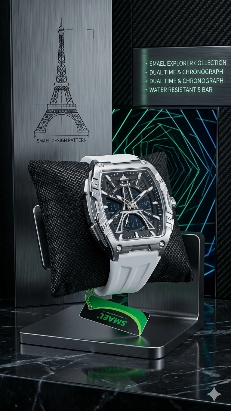 SMAEL Explorer Collection Dual Time Chronograph Watch - photo 2