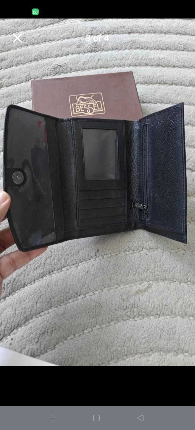 Bessel Black Leather Wallet with Box - photo 2