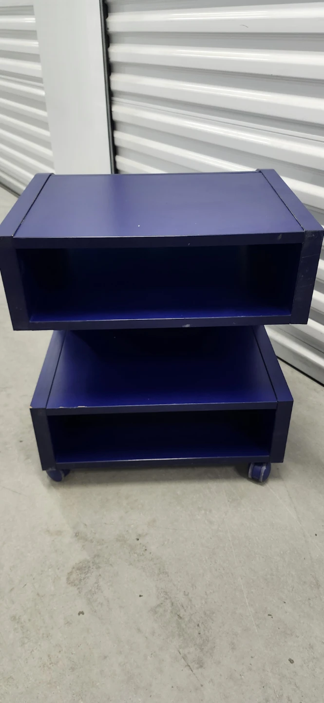 Side table with wheels