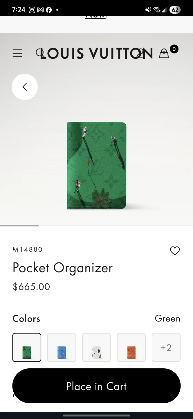 Louis Vuitton Pocket Organizer - Green
