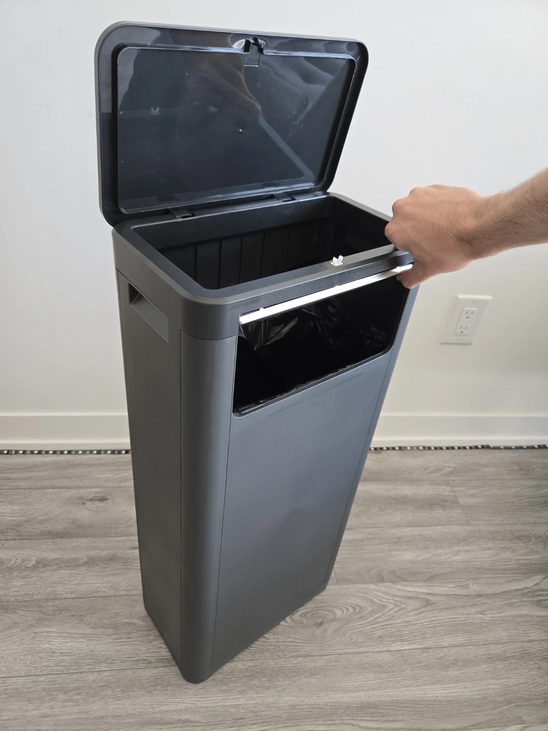 Dual-Opening Large Capacity Trash Can - 32L - photo 2