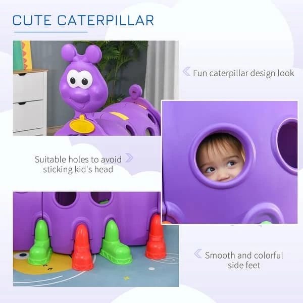 New outdoor Purple Caterpillar Crawl-Through Play Tunnel - photo 3