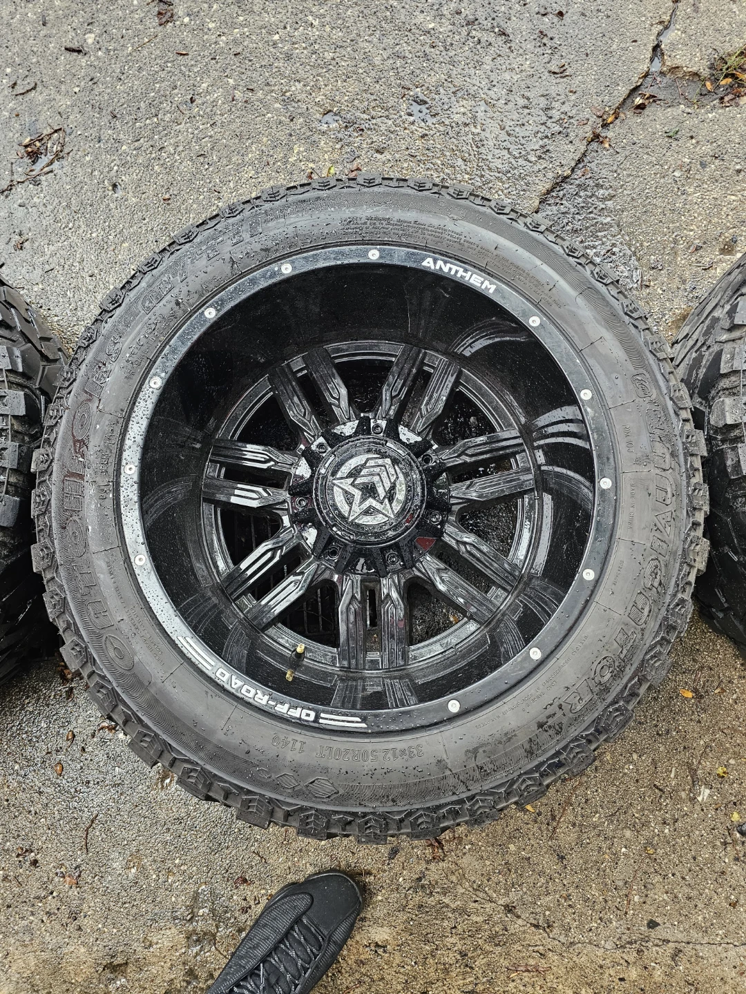 New anthem off road 20x12 7x150 rims wheels ford f150 7700 - photo 2
