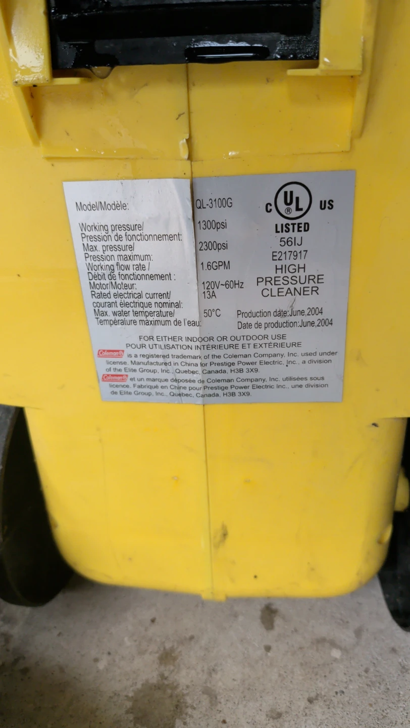Coleman Pressure Washer - photo 2