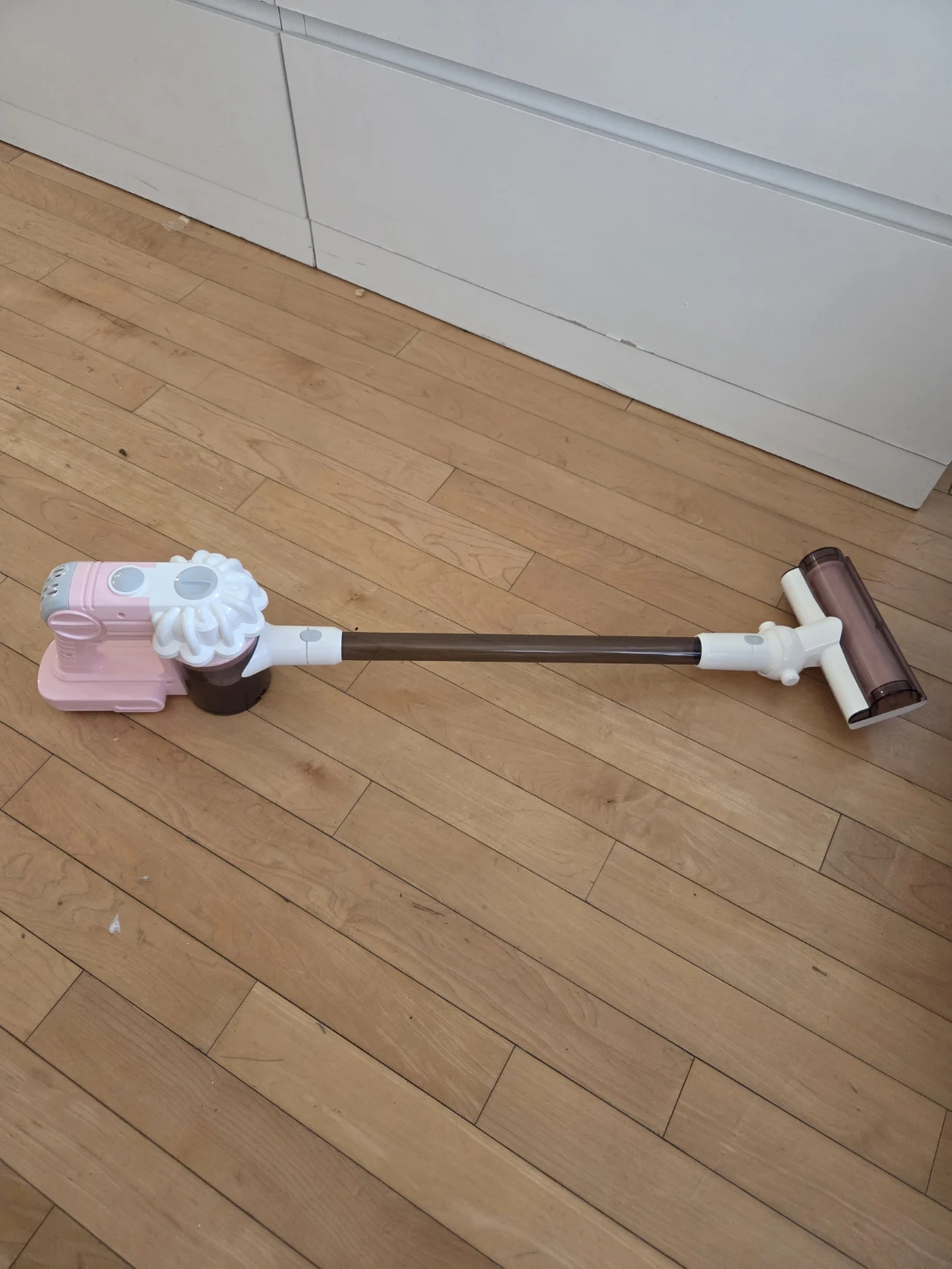 Pink and White Toy Vacuum Cleaner
