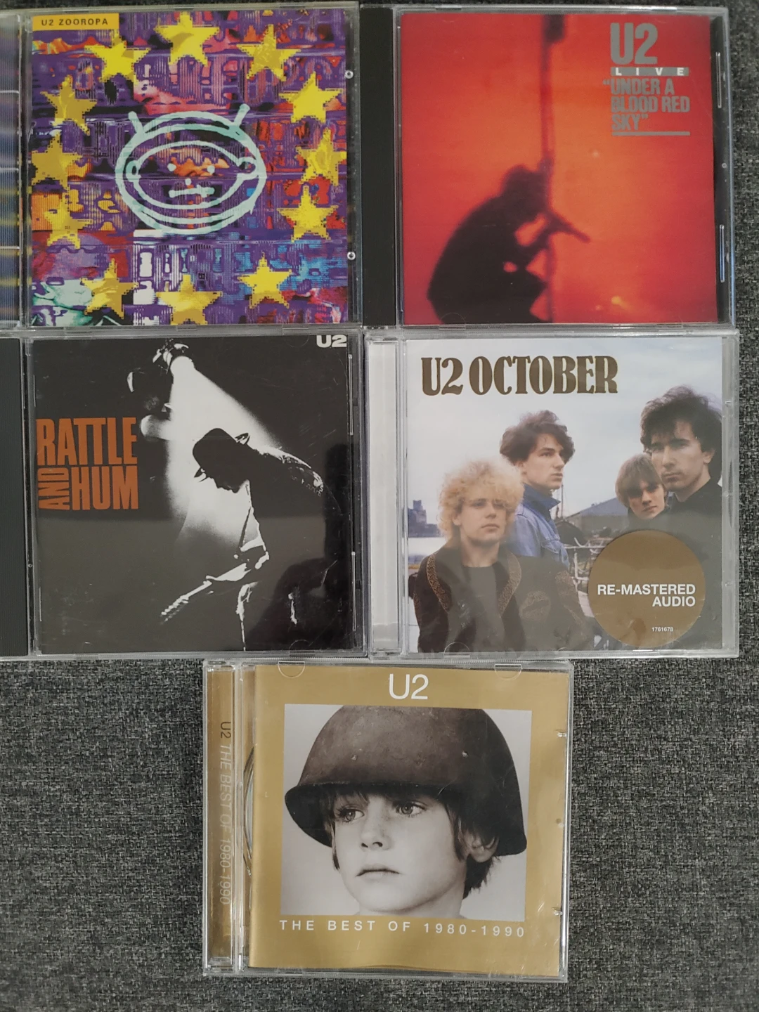 5 U2 CDs - all for $10