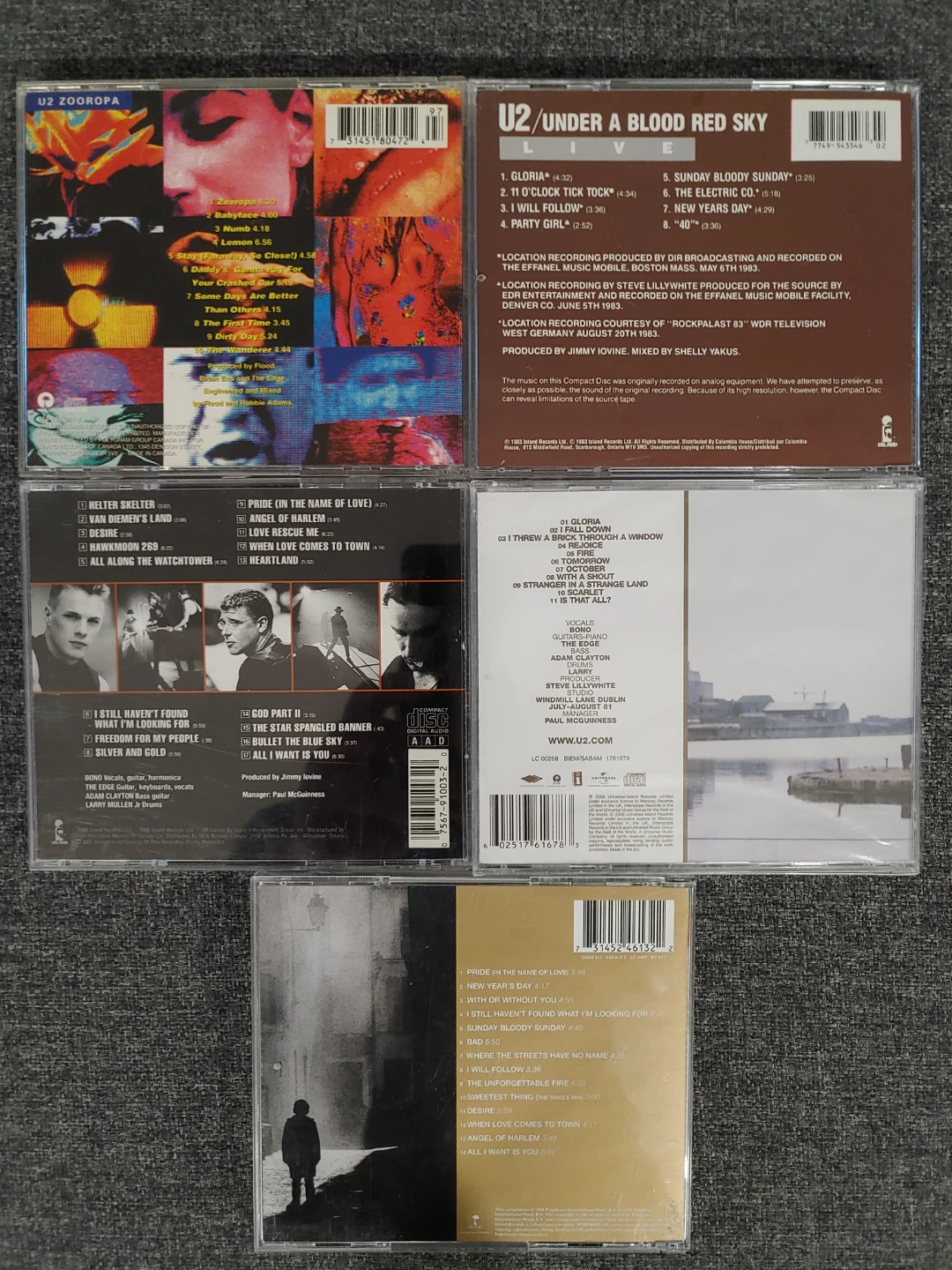 5 U2 CDs - all for $10 - photo 3