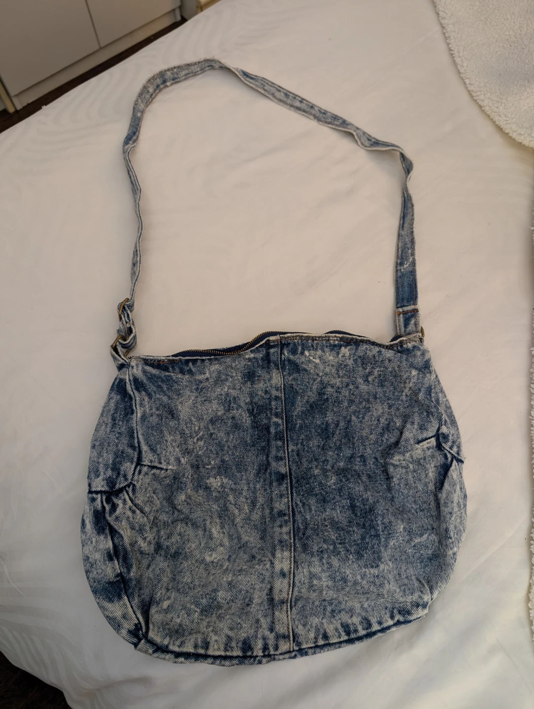 Vintage Denim Shoulder Bag