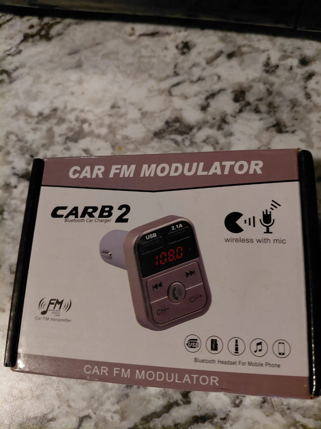 CARB 2 Bluetooth Car Charger FM Transmitter